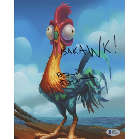 Alan Tudyk Signed "Moana" 8x10 Photo Inscribed "Bakawk!" (Beckett COA ...