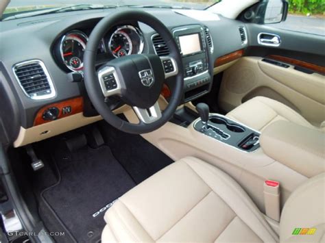 Black/Light Frost Beige Interior 2013 Dodge Durango Citadel AWD Photo ...