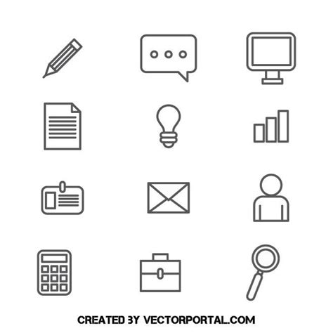 90+ Free Vector Business Icons | VectorPortal Blog