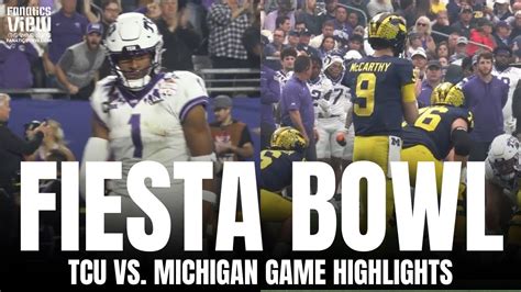 Fiesta Bowl CFP Playoffs: TCU Horned Frogs vs. Michigan Wolverines Condensed Field Highlights