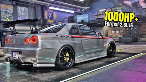 Need for Speed Heat Gameplay - 1000HP+ NISSAN SKYLINE GT-R R34 Customization | Drift Build - YouTube