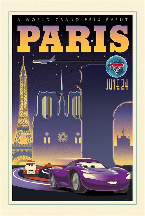 I poster vintage di "Cars 2"! | CineZapping