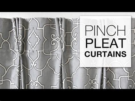 DIY Pinch Pleat Curtains with Pleater Tape - YouTube