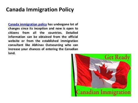 What is canada immigration policy?