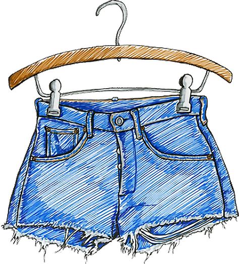 Jeans Shorts Drawing Clipart - Full Size Clipart (#892515) - PinClipart | Shorts drawing, Logo ...