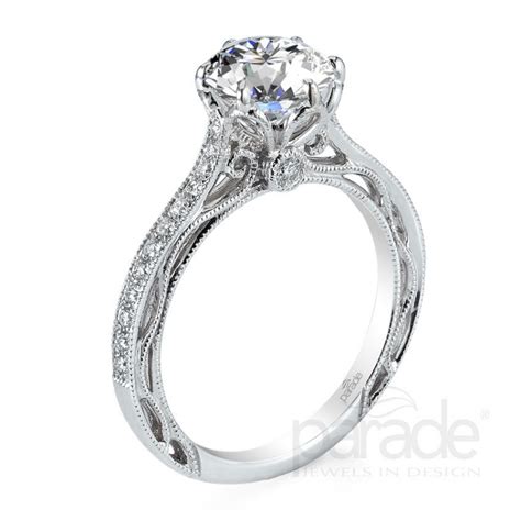 Beautiful Diamond Solitaire Engagement Ring By Designer Parade Jewelry | J. Lewis Jewelry ...