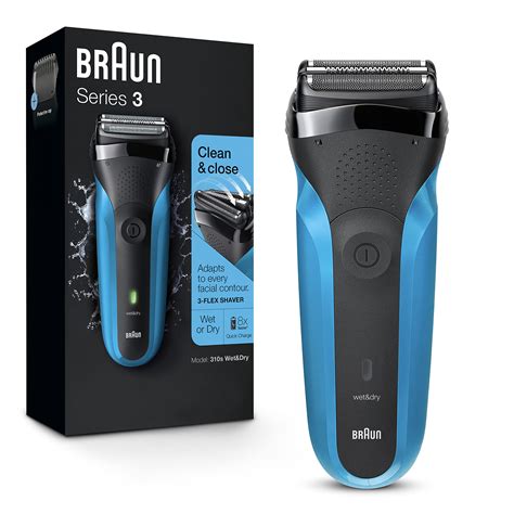 Braun Electric Razor for Men, Series 3 310s Electric Foil Shaver, Rechargeable, Wet & Dry for ...