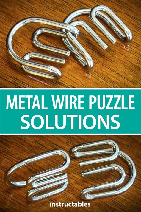 Metal Wire Puzzle Solutions | Metal puzzles, Metal wire, Stick figures