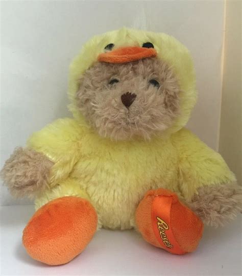 Reese's Galerie Teddy Bear Duck Chick 8" Stuffed Animal Plush Hershey's