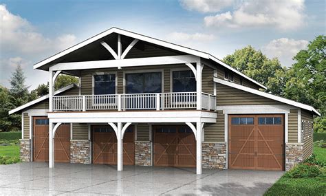 Spacious 6 Car Garage w/ Rec Room - 72758DA | Architectural Designs ...