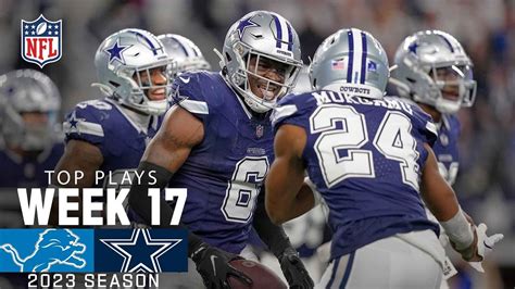 Dallas Cowboys Top Plays vs. Detroit Lions Week 17 | #DETvsDAL | 2023 ...