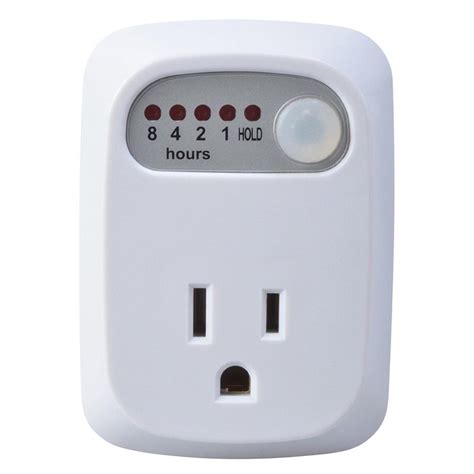 Woods 15 Amp Indoor 1-2-4-8 Hour Plug-In Countdown Outlet Timer, White ...