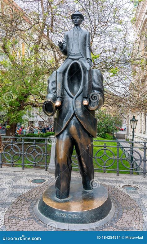 Statue of Franz Kafka in Prague, Czech Republic Editorial Stock Image - Image of european, franz ...