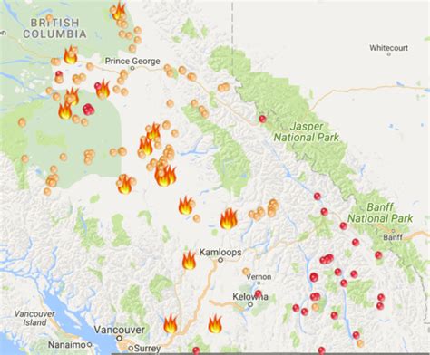 Wildfires continue to rage across BC (MAP & PHOTOS)