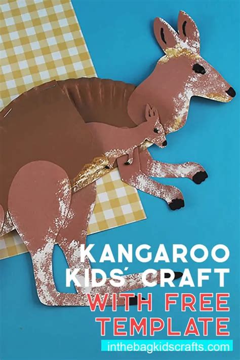 Kangaroo Craft (with FREE Craft Template) • In the Bag Kids' Crafts