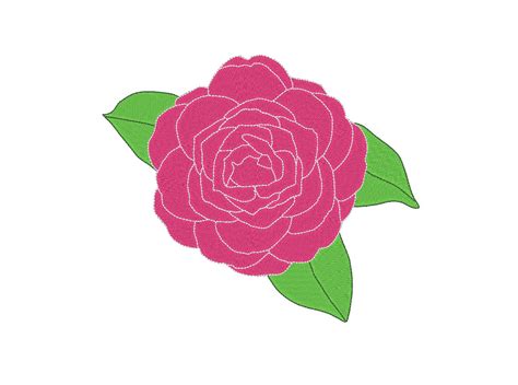 Camellia Flower Alabama State Flower Embroidery Machine Design - Etsy