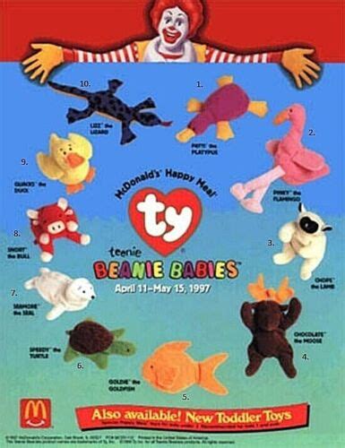 Ty Beanie Babies McDonalds Toys - town-green.com