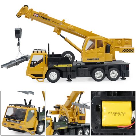 Remote Control Truck Crane Toy Rechargeable Remote Control Lifting ...