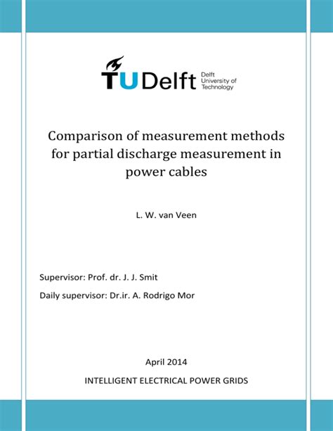 Comparison of measurement methods for partial discharge