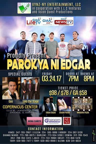 Parokya Ni Edgar Pogi Years Tour - Friday, 3/24/2017 - Copernicus Center