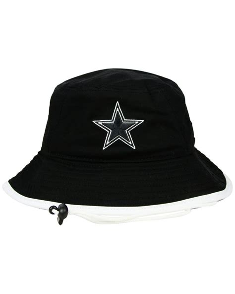 KTZ Dallas Cowboys Black White Bucket Hat for Men | Lyst