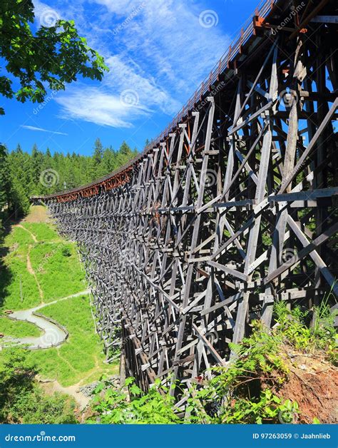 Kinsol Trestle Bridge Near Shawnigan Lake on Vancouver Island, British ...