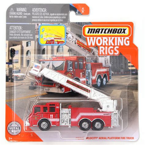 Buy Matchbox Working RigsSan Diego Fire Rescue Pierce Velocity Aerial ...