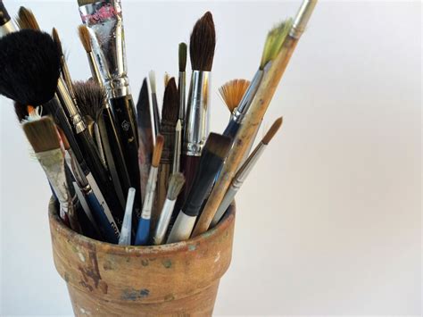 Free Images : work, creative, brush, tool, equipment, color, artistic, desktop, studio, artist ...