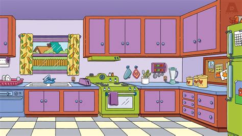 Simpsons Kitchen - Funny Meeting Backgrounds