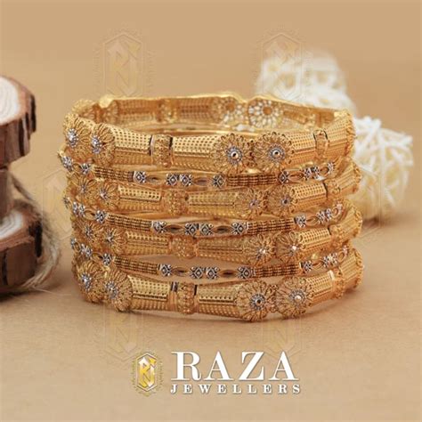 ANTIQUE GOLD BANGLES - Raza Jewellers