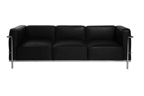 Le Corbusier Sofa - Black | Event Seating | Lavish Event Rentals