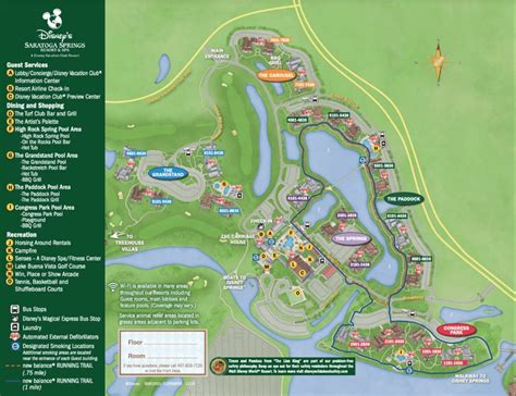 Saratoga Springs Resort Maps - WDW Prep School