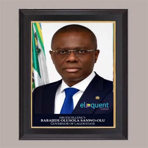 Governor Babajide Sanwo-Olu - Official Framed Portraits of Lagos State ...