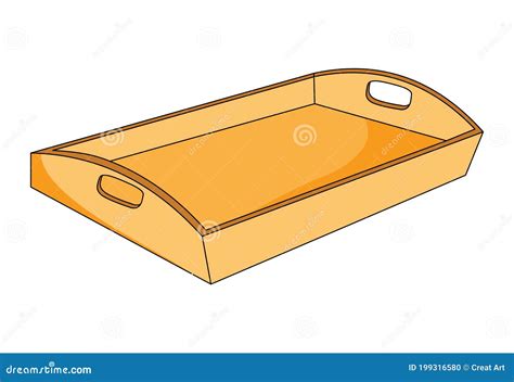 Tray Clip Art Illustration Vector Isolated Stock Vector - Illustration ...