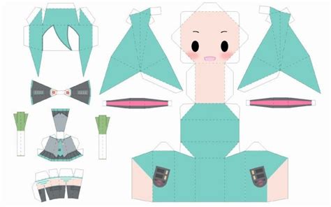 Miku Papercraft Sakura Miku Papercraft Crafts T Papercraft origami and Cute Crafts, Diy Crafts ...