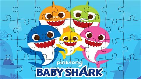 BABY SHARK Puzzle - putting together a puzzle for children - YouTube