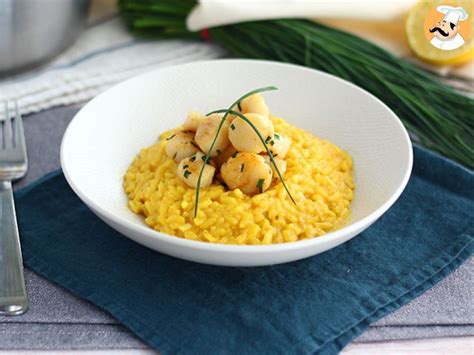 Risotto de noix de st jacques au safran - Recette Ptitchef