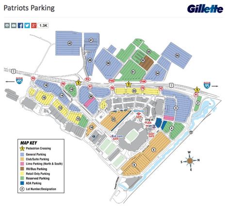 Gillette Stadium Parking Map - Black Sea Map