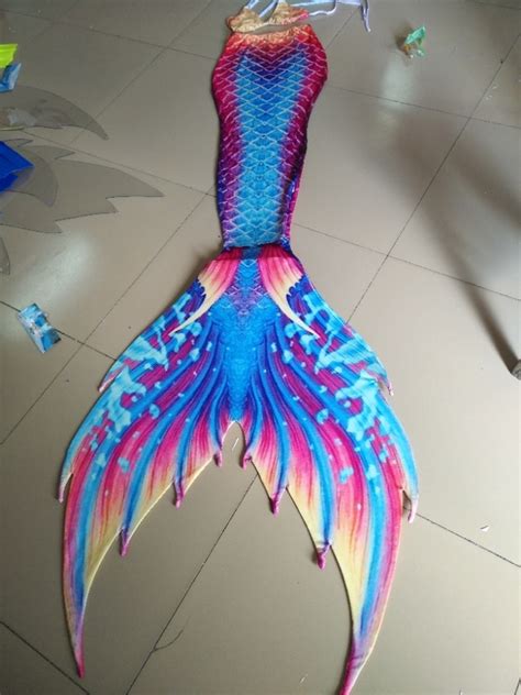 Rainbow Mermaid Tails for Swimming for Kids and Adult Fabric Tails Inspired - Women's Clothing