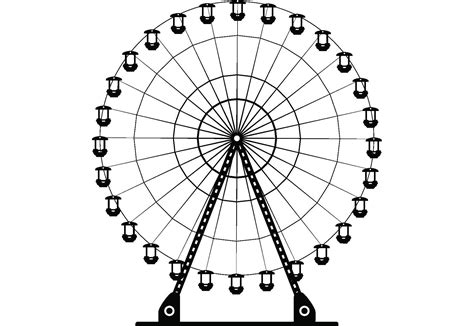 Simple Ferris Wheel Drawing at GetDrawings | Free download