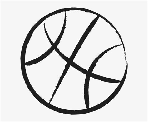 Basketball Cartoon Outline