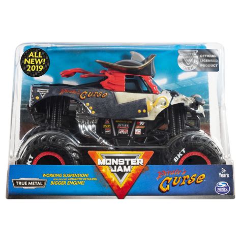 Monster Jam, Official Pirate’s Curse Monster Truck, Die-Cast Vehicle, 1 ...