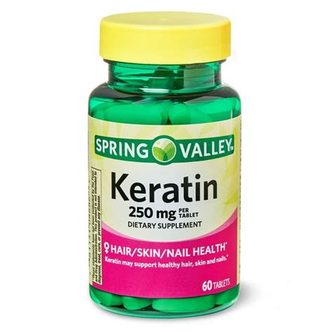 Spring Valley Keratin Tablets, 250 mg, 60 Ct - Walmart.com - Walmart.com