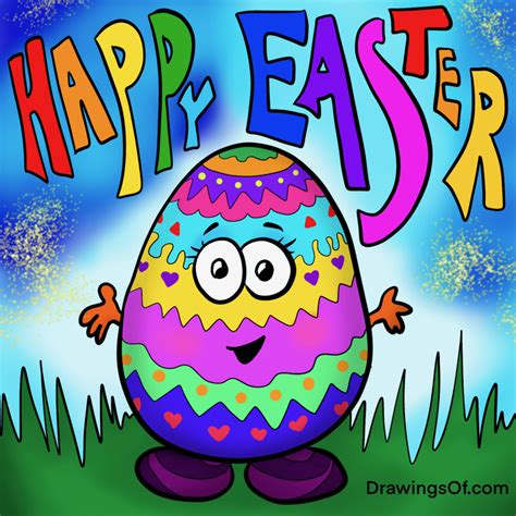 Easter Egg Drawing Fun! With a Twist... - Drawings Of...