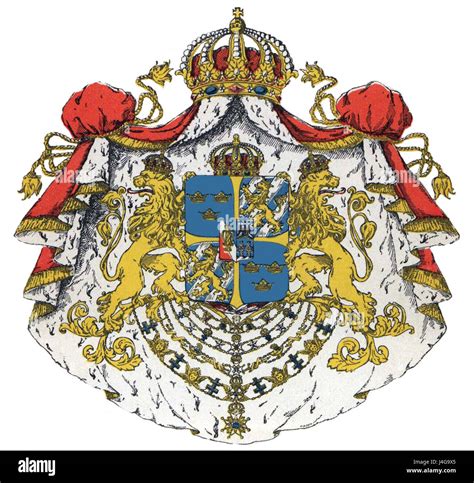 Sweden greater coat of arms Stock Photo - Alamy