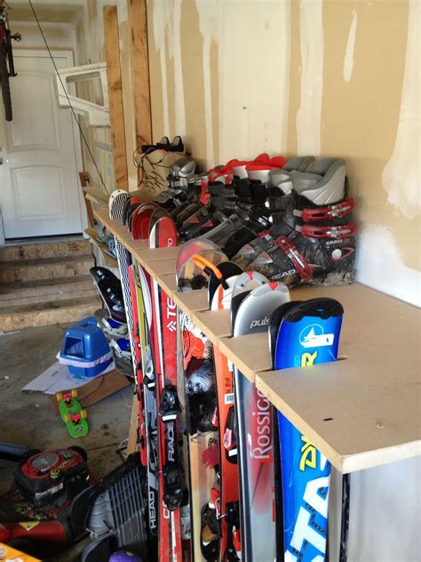 Ski Storage Rack | Garage storage solutions, Garage organization, Garage storage organization