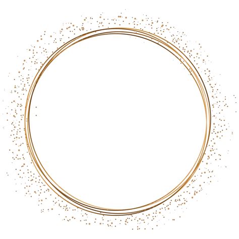 Circle Gold Frame, Circle, Gold, Circle Gold PNG and Vector with Transparent Background for Free ...