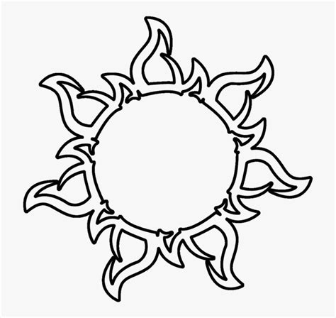 Rapunzel Solar Eclipse Drawing Corona - Sun Line Art Png, Transparent ...