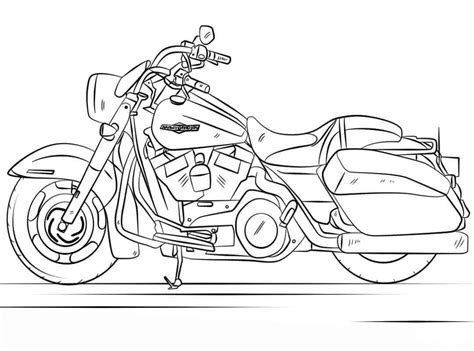 Harley Davidson Rey de la Carretera para colorear, imprimir e dibujar –ColoringOnly.Com