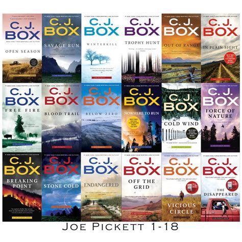 JOE PICKETT Detective Series by CJ Box Collection Set of Paperback ...